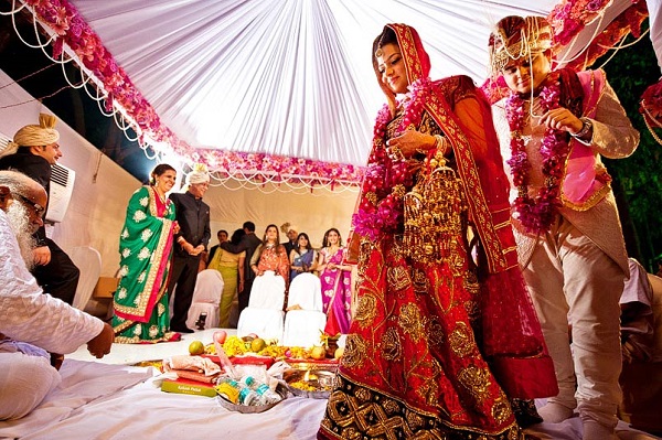 Image That Depicts The Indian Wedding Tradition.