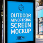 Outdoor Advertising Screen Mockup